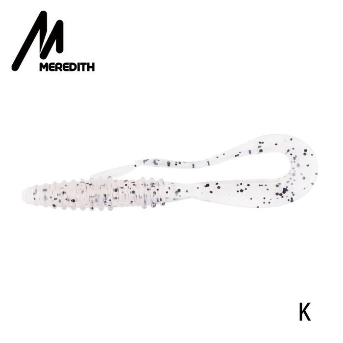 Meredith Mad Wag Esche morbide da pesca 50mm 75mm Esche morbide artificiali Predator Pesca in silicone Wobblers morbidi Esche da pesca