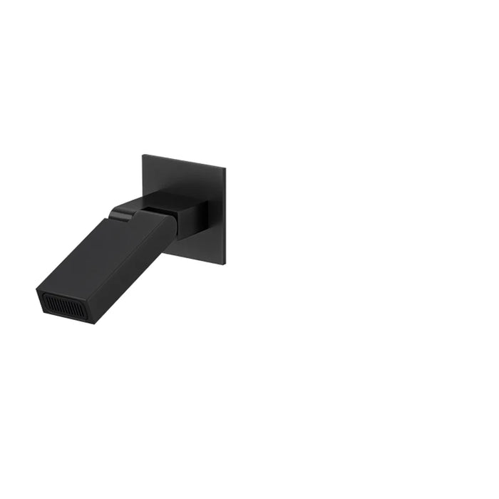 BECOLA Beccuccio per rubinetto a parete Beccucci quadrati e rotondi in ottone cromato/nero Accessori per rubinetti per doccia a cascata