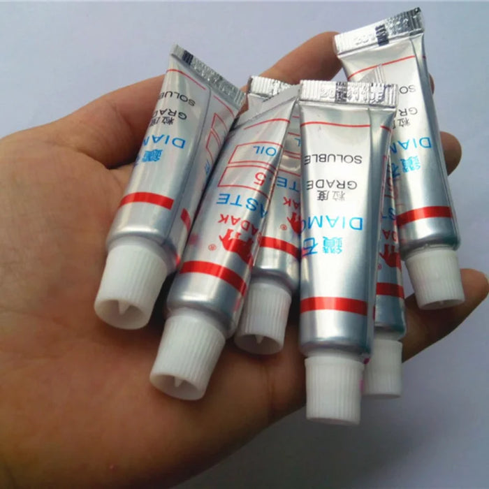 1 pz pasta lucidante per metalli pasta abrasiva diamantata pasta abrasiva oleosa in metallo ambrato pasta lucidante diamantata per vetro di giada