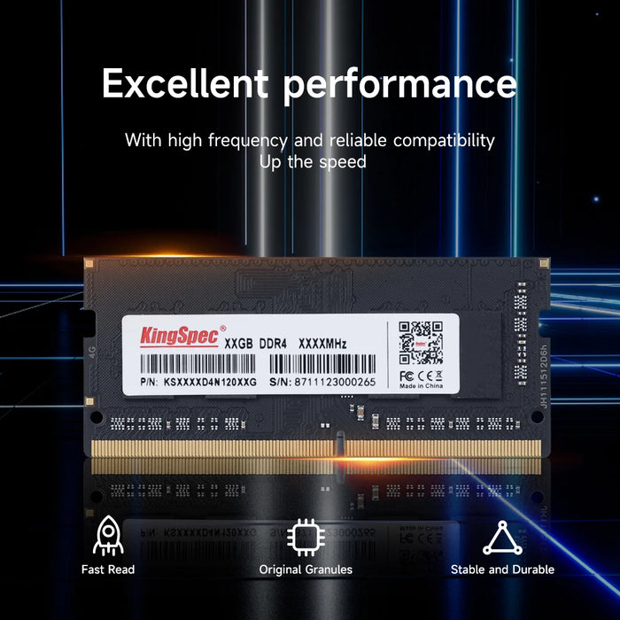 KingSpec Memoria Ram DDR4 8GB 16GB 32GB 3200 MHz 2666MHz 3200 MHz RAM per Laptop Notebook Memoria RAM DDR4 1.2V Laptop RAM