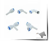 Elettrovalvola elettrica in plastica 12V 24V 220V Normalmente chiusa 1/4 "3/8" Tubo flessibile Conntection rapida RO Acqua Sistema ad osmosi inversa