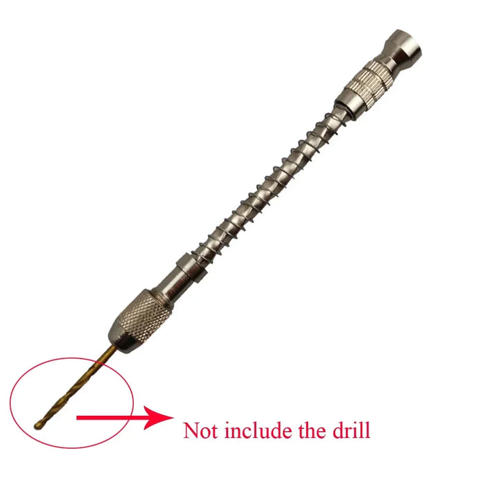 Mini trapano manuale semiautomatico a spirale in alluminio manuale a spinta mandrino Twsit micro punta da trapano 0,3-2 mm modello in legno manuale