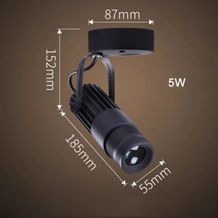 Faretti zoom da palcoscenico per teatro, luci a binario per proiettore con logo con messa a fuoco a LED, luci Gobo industriali per matrimoni in negozi di ristoranti aziendali