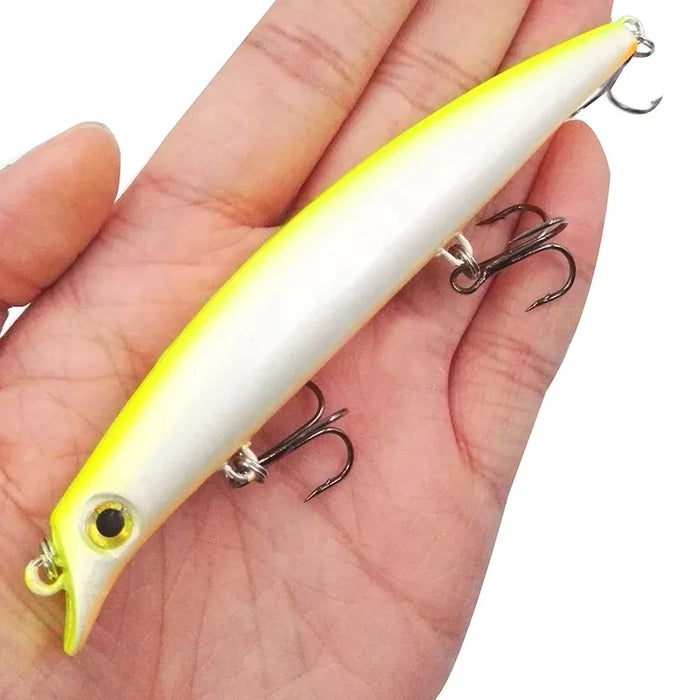 OUTKIT Richiamo di Pesca 1PC Laser Minnow 16g 12cm Wobbling Minnow Richiamo Galleggiante Esca Dura Pesca Wobblers Crankbait Artifici