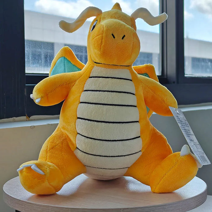Pokemon Peluche Kawaii Dragonite Cartoon e bambole di peluche carine Cuscino di tiro Regalo di compleanno per bambini Amici Ragazzi Decorazione della casa