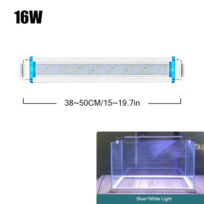 18-75 CM Super Sottile LED Acquario Illuminazione Pianta Acquatica Luce Estensibile Impermeabile Clip sulla Lampada Per Acquario 90-260 V
