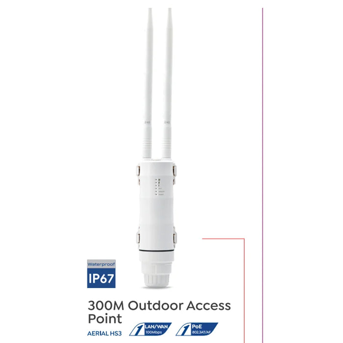 Wavlink N300 POE Router WiFi wireless 30dbm resistente alle intemperie per esterni ad alta potenza/Ripetitore AP/Extender 2.4G 15KV Antenna staccabile