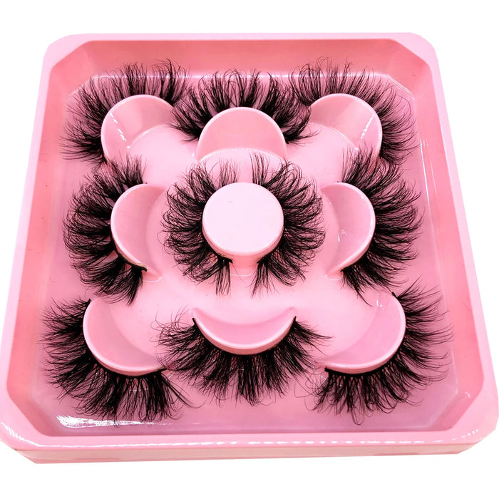 2023 Nuovo 5 paia ciglia finte naturali ciglia finte trucco lungo ciglia di visone 3d estensione ciglia ciglia di visone ciglia corte