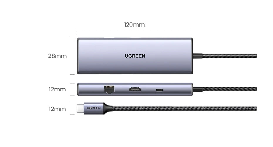 UGREEN USB C HUB 4K60Hz Adattatore HDMI USB C a USB3.0 PD100W SD e TF per MacBook Pro Air Laptop Tipo C 3.1 Splitter Docking Station