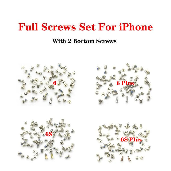 Sostituzione completa delle viti per iPhone 5 5S 6 6S 7 8 Plus X XR XS Max con vite Pentalobe inferiore