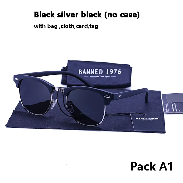 UV400 HD Polarizzati Uomo Donna Occhiali da sole Moda classica Retro Marca Occhiali da sole Rivestimento Drive Shades Gafas De Sol Masculino