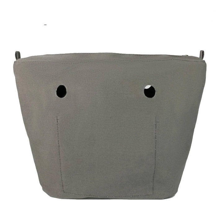 Nuovo formato classico Inserto impermeabile solido Fodera interna Inserto Tasca con cerniera per borsa Obag O Bag Accessori in silicone