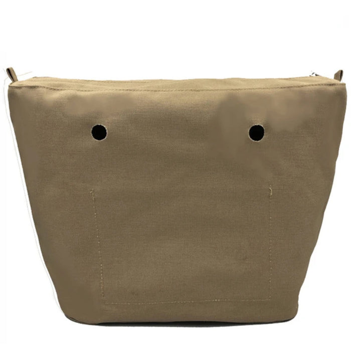 Nuovo formato classico Inserto impermeabile solido Fodera interna Inserto Tasca con cerniera per borsa Obag O Bag Accessori in silicone