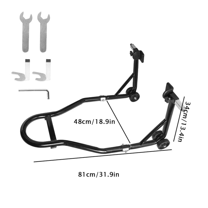 Supporto universale per moto Supporto per ascensore per moto Supporto per staffa per ruota posteriore Telaio di supporto Strumento di riparazione pneumatici