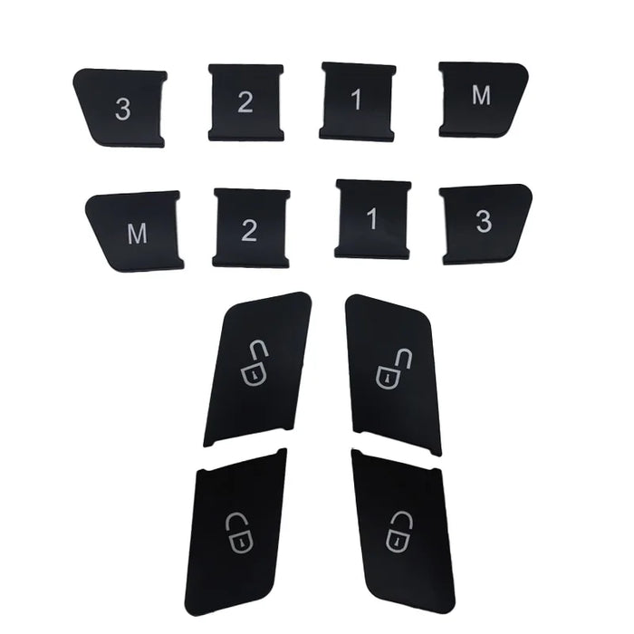 AngelguoguoCar Finestra di vetro ascensore button Trim Copertura autoadesivo per Mercedes Benz A/B/C(W204)/E(W212)/GLA /CLA/ GLK/ GLE-classe