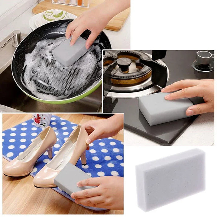 20/40/100 pz spugna compressa magica gomma detergente accessorio da cucina strumento melamina spugna lavastoviglie spazzola pulizia