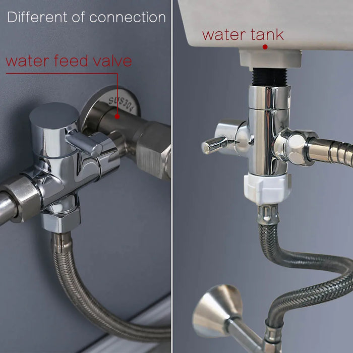 Set di spruzzatori per bidet portatili per wc rubinetto per Bidet a mano in acciaio inossidabile per bagno spruzzatore a mano soffione doccia autopulente