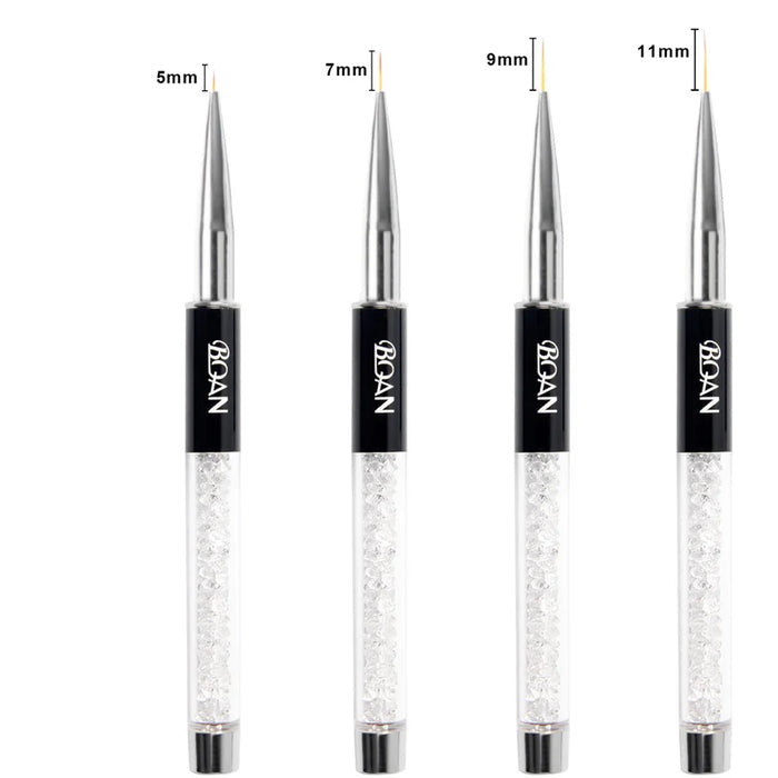 BQAN Professionale 5mm/7mm/9mm Pennello per unghie Disegna a mano Suggerimenti Disegno Linea Pittura Penna Strumenti Manicure Unghie artistiche Pennello Decorazione