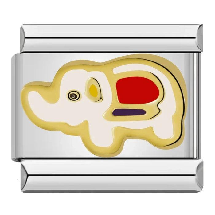 Hapiship originale margherita cavallo amore farfalla mamma cane moto elefante fascino braccialetto adatto creazione di gioielli in acciaio inossidabile DJ003