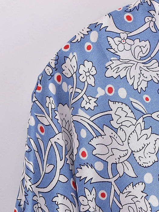 Boho Vintage stampa floreale spiaggia estate Kimono corto donna moda donna Casual scollo a V maniche a pipistrello bohémien Cover-up
