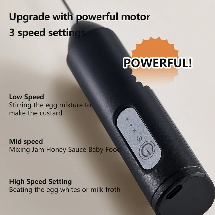 MINI montalatte USB ricaricabile 3 velocità schiuma Maker frusta per caffè Mixer manico elettrico frullatore frullino per le uova strumenti di cottura caldi