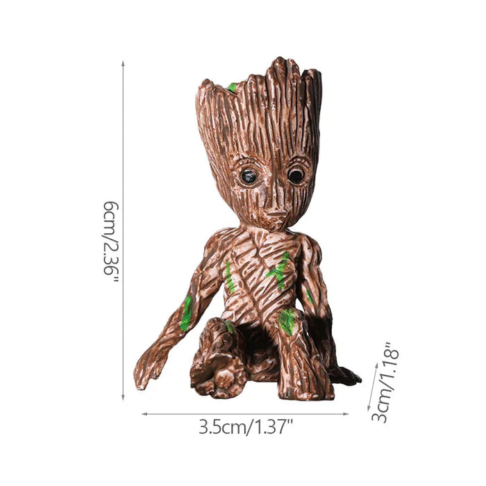Decorazione della casa Artigianato Modello in miniatura Ufficio Desktop Display Cartoon Groot Figurine Artigianato Decor Albero Uomo Ornamento 5CM