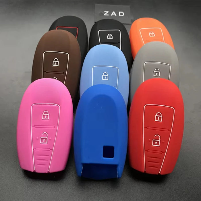 ZAD custodia protettiva per portachiavi in silicone custodia protettiva per cappuccio per SUZUKI Swift Sport SX4 SCORSS grand vitara accessori per auto remote