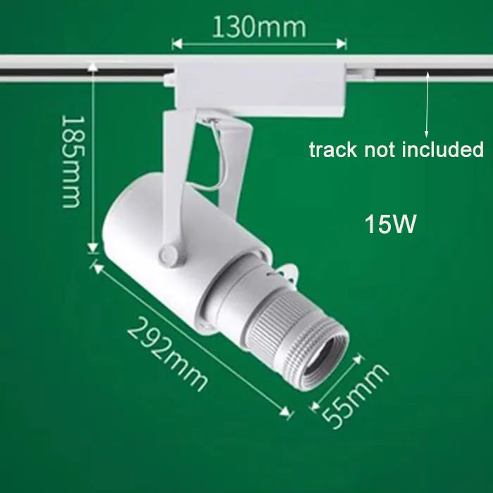 Faretti zoom da palcoscenico per teatro, luci a binario per proiettore con logo con messa a fuoco a LED, luci Gobo industriali per matrimoni in negozi di ristoranti aziendali