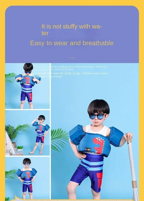 Baby Swim Circle Cartoon manica del braccio giubbotto di salvataggio costume da bagno bambini Outdoor Water Safety Suit Growth Toy