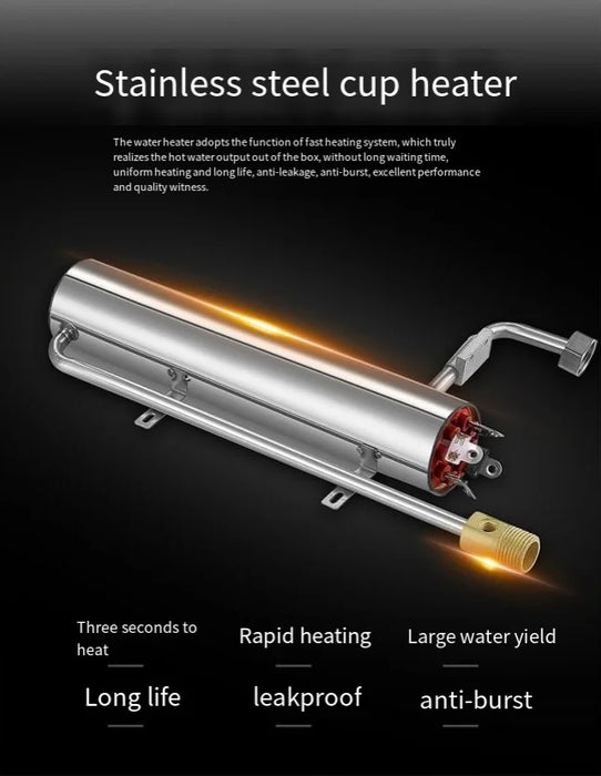 2025 Riscaldamento bagno istantaneo riscaldatore a temperatura costante cucina acqua calda doccia acqua scaldabagno elettrico 6500W nuovo