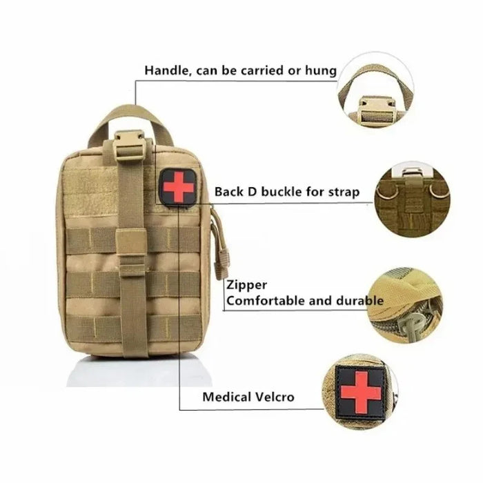 Kit di pronto soccorso tattico borsa medica emergenza caccia all'aperto auto campeggio Molle strumento di sopravvivenza EDC Pouch Organizer