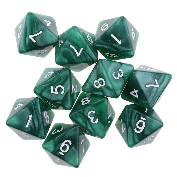 10 dadi a 10 facce D10 D8 dadi poliedrici per giochi dadi RPG da 16 mm dadi per famiglie