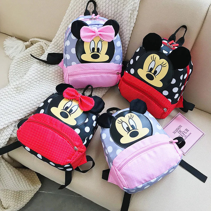 Zaino Disney Cartoon per neonati maschi ragazze Minnie topolino bambini adorabile zainetto scuola materna zainetto regalo per bambini