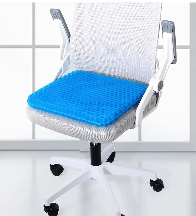 Cuscino del sedile in Gel Design estivo a nido d'ape traspirante per alleviare la pressione dolore al coccige posteriore-sedia a rotelle per ufficio a casa auto