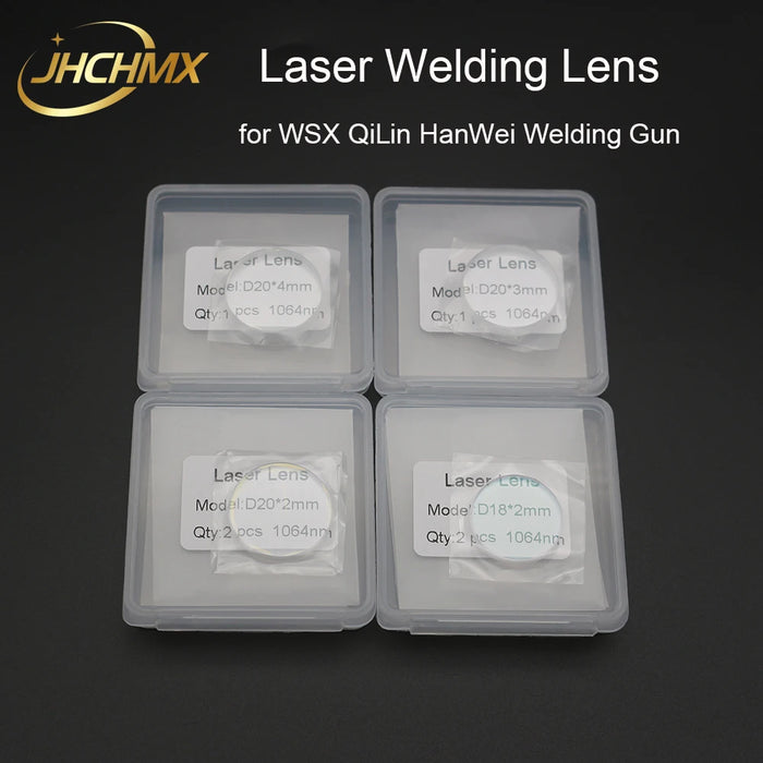 JHCHMX fibra Laser saldatura a mano lente ottica protettiva guarnizione anello a molla per saldatura 18*2 20*2/3/4mm 1064nm per WSX QiLin HanWei