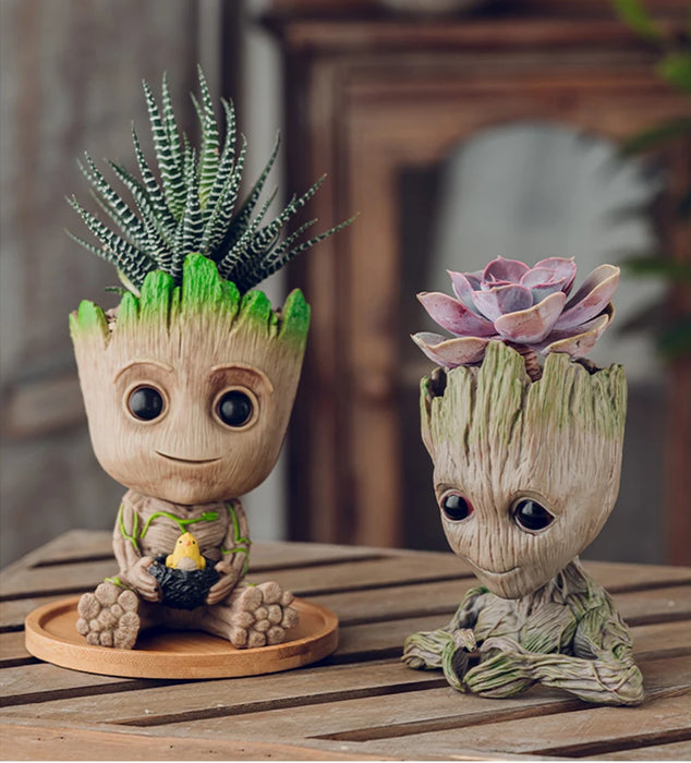 Decorazione della casa Artigianato Modello in miniatura Ufficio Desktop Display Cartoon Groot Figurine Artigianato Decor Albero Uomo Ornamento 5CM