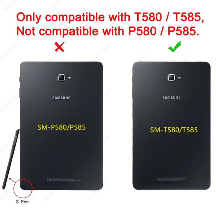 Per Samsung Galaxy Tab A 10.1 pollici 2016 Numero di modello SM-T580 / T585 Custodia antiurto EVA supporto completo per bambini Cover per tablet