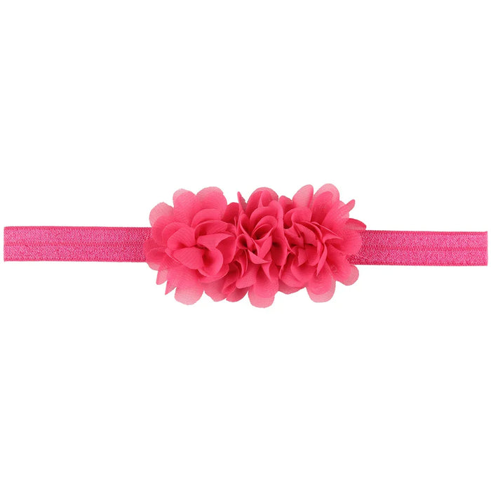 Fiore in chiffon Fascia per bambina Accessori per capelli per neonati Cravatta Fiocco Copricapo per neonato Tiara Copricapo Regalo Nastro per fasciatura per bambini