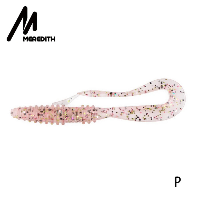 Meredith Mad Wag Esche morbide da pesca 50mm 75mm Esche morbide artificiali Predator Pesca in silicone Wobblers morbidi Esche da pesca