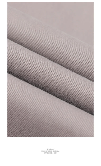 SIMWOOD 2024 autunno nuovi pantaloni Casual da uomo in cotone Slim Fit Chinos moda pantaloni abbigliamento maschile di marca Plus Size Pant 482