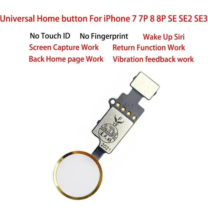 Gruppo cavo flessibile di ritorno tastiera menu pulsante Home universale per iPhone 7 8 Plus