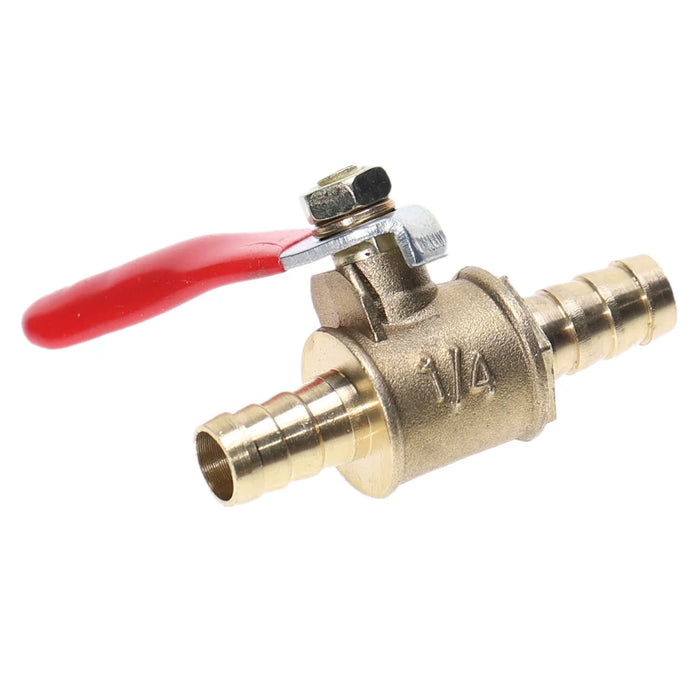 Raccordi per tubi con valvola a sfera di intercettazione della linea del carburante dell'aria dell'olio dell'acqua in ottone in linea da 6mm-12mm
