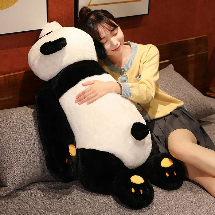 60 cm-120 cm Panda gigante giocattoli di peluche morbido cuscino per dormire cartone animato animale orso farcito bambola classica per bambini compleanno regali di Natale