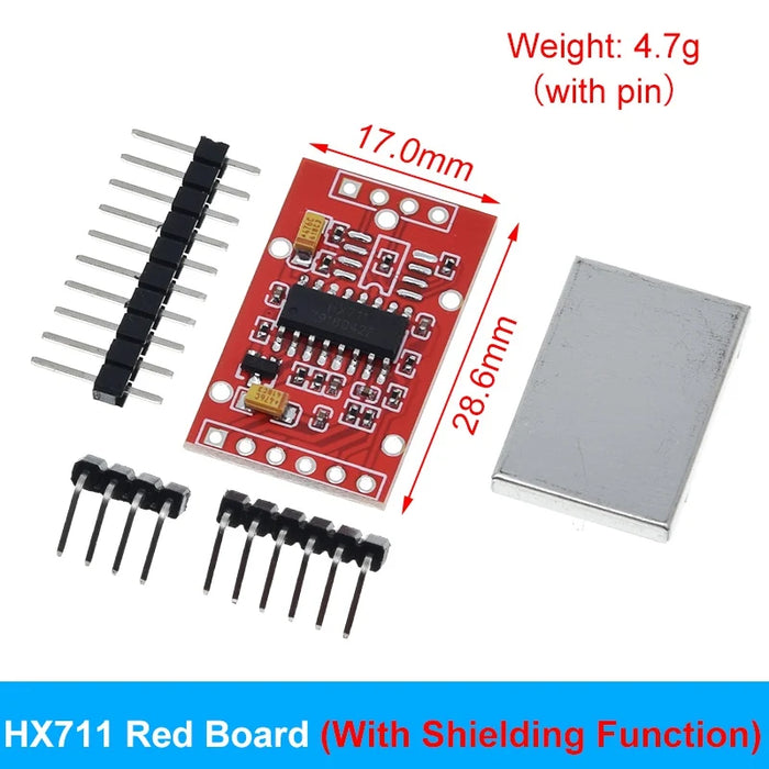 Cella di carico TZT 1KG 5KG 10KG 20KG HX711 Modulo AD Sensore di peso Bilancia elettronica Sensore di pressione di pesatura in lega di alluminio