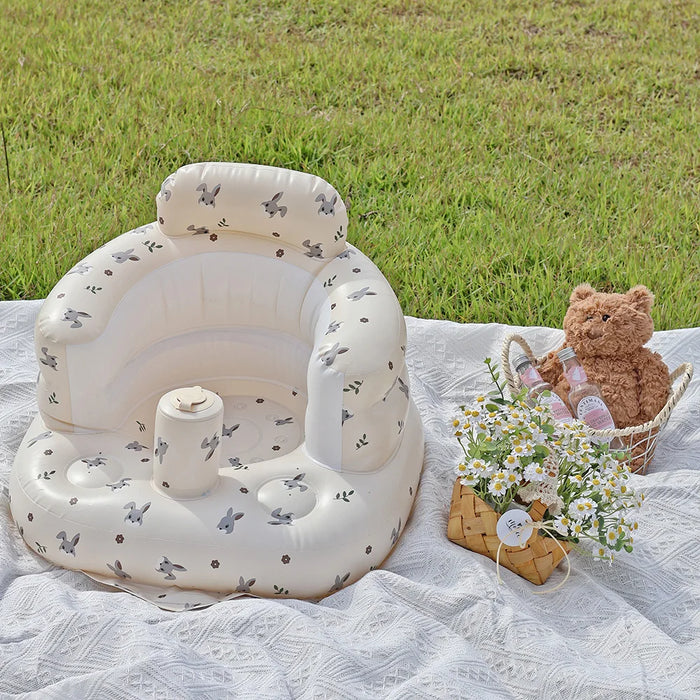Infantile brillante bambino divano gonfiabile bambini Puff sedie da bagno portatili PVC multifunzionale sedile pratica seduta sgabello da bagno