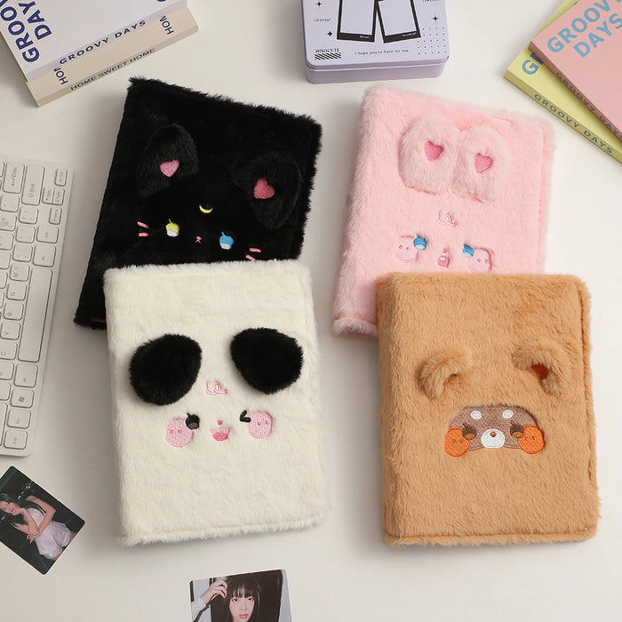 A5 peluche raccoglitore libro foto Album 10 pagine fotocellula raccogliere Cute Idol Journal Cover materiale scolastico sostituibile