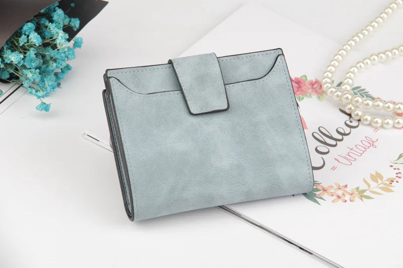 2024 Portafoglio da donna in pelle Hasp Portamonete piccolo e sottile Portafogli da donna Porta carte Portafogli di marca di lusso Borsa di design