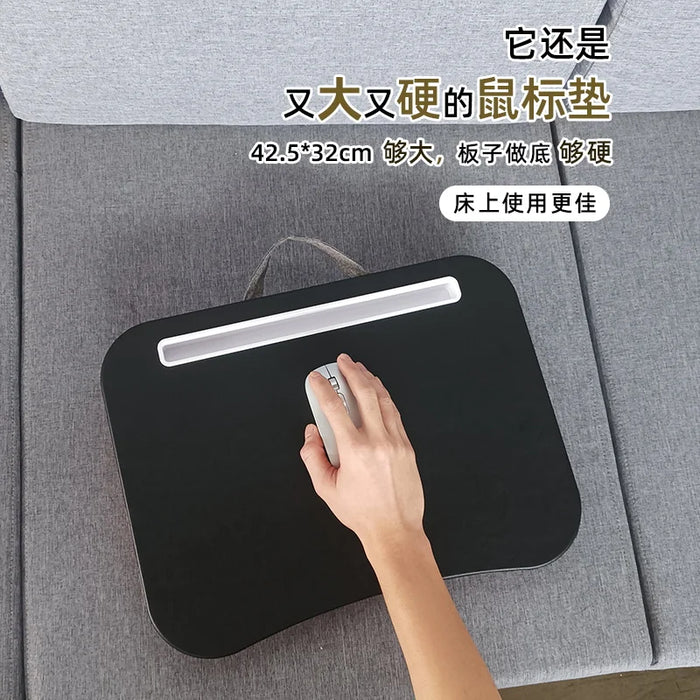 Scrivania multifunzionale per Laptop mumuc con cuscino e riempita con particelle di schiuma, tavolo piccolo cuscino, tappetino per Mouse rigido grande