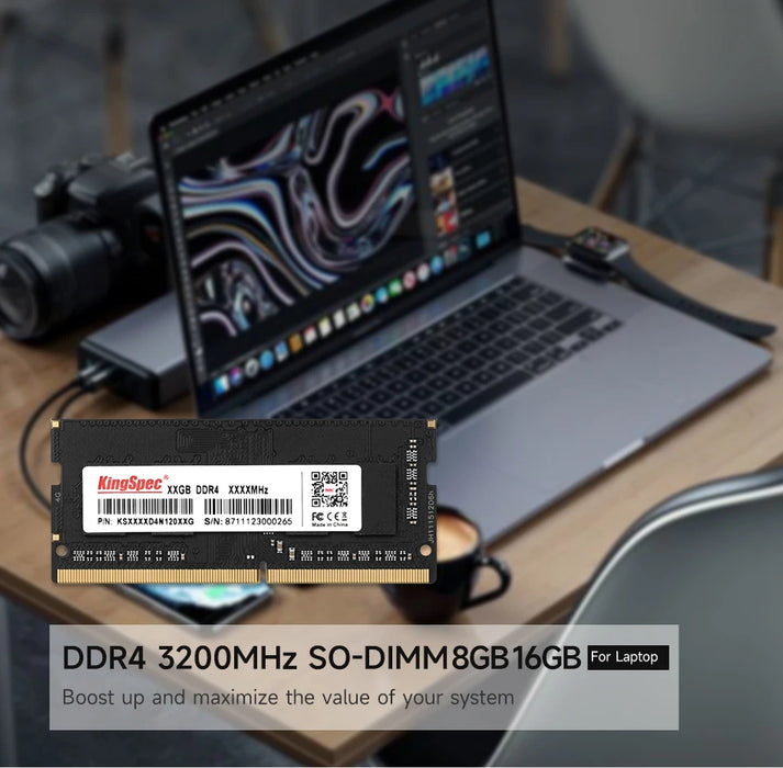 KingSpec Memoria Ram DDR4 8GB 16GB 32GB 3200 MHz 2666MHz 3200 MHz RAM per Laptop Notebook Memoria RAM DDR4 1.2V Laptop RAM