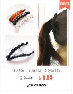 2021 accessori per capelli estivi Clip per capelli a Banana per signora ambientale Abs denti granchio per capelli Twist Hair Pin per ragazze 2 pezzi